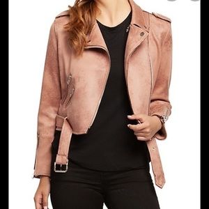 Dex Faux Suede Moto Jacket